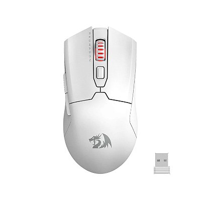 Mouse Gamer Redragon Fyzu Pro BT/2.4G/Com fio 26000DPI Branco - M995W-PRO
