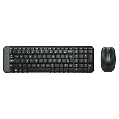 Kit Teclado E Mouse Logitech MK220 Sem Fio 2.4Ghz Design Compacto USB ABNT2 - 920-004431