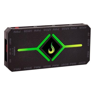 Controladora Gamer Para Cooler Rise Mode ARGB 3P 5V Hub e PWM - RM-COPW-ARGB