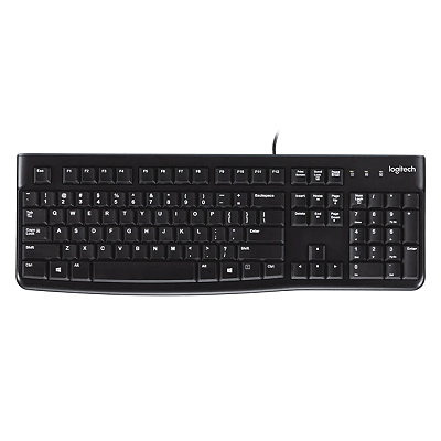 Teclado Logitech K120 Com fio USB Resistente à Respingos Plug And Play ABNT2 - K120