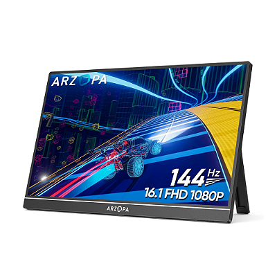 Monitor Portátil Gamer Arzopa Z1F 16.1" FHD 1080P 144hz 65%sRGB IPS USB-C Mini HD