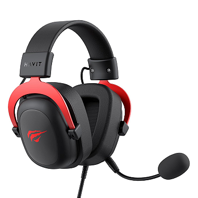 Headset Gamer Havit HV-H2002d 20KHz ‎Com fio Preto e Vermelho - HV-H2002d