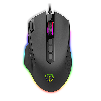 Mouse Gamer T-Dagger Bettle RGB 8000DPI 1000Hz USB 2.0 10 Botões Preto - T-TGM305
