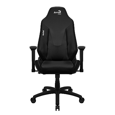 Cadeira Gamer Aerocool Admiral Smoky Black Ajustável Até 150kg Apoios Extras Preta