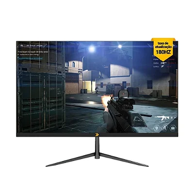 Monitor Gamer Curvo KBM GAMING MG210 23.6" 180Hz Full HD 1ms DisplayPort/HDMI Adaptive Sync Ajuste de Ângulo - KGMG21023