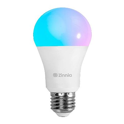 Lâmpada Inteligente Zinnia Crux CR100 RGB Wi-Fi 10W Com Google e Alexa Branca - ZNS-ZNCR10W-RGBC01