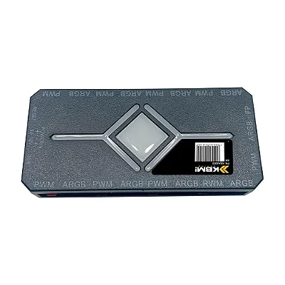 Controladora Para Fan ARGB KBM! Gaming 5V 4 Pinos PWM LED e Controle Remoto - KGAS003PT