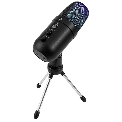 Microfone Gamer De Mesa Rise Mode Elite 01 RGB P3/USB-C Preto - RM-ME-01-B