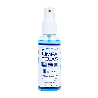 Limpa Telas Implastec Clean 60ml Spray Limpeza Profunda - 7305