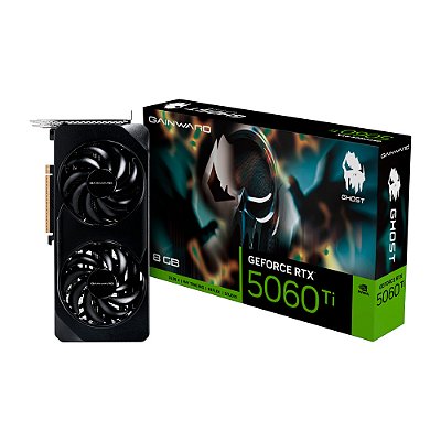 Placa de Vídeo NV RTX5060TI 8GB GHOST GDDR7 128BITS Gainward - NE7506T019P1-GB2062B