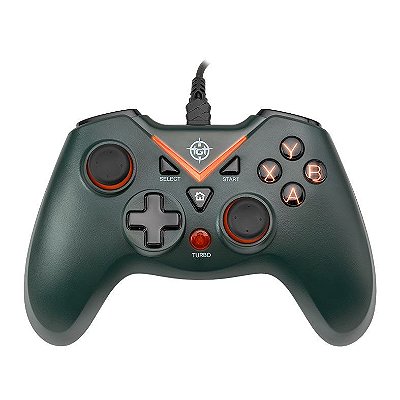 Controle Gamer TGT T90 PC/PS3/Android 12 Botões Verde - TGT-T90-GR01