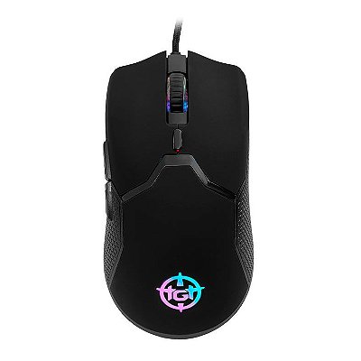 Mouse Gamer TGT Bizon S Rainbow RGB 8400DPI 6 Botões Preto - TGT-BIZ-S-RBW