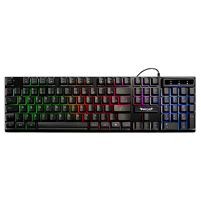 Teclado Gamer TGT M16L Rainbow ABNT2 Plug And Play Preto - TGT-M16L-RBW01