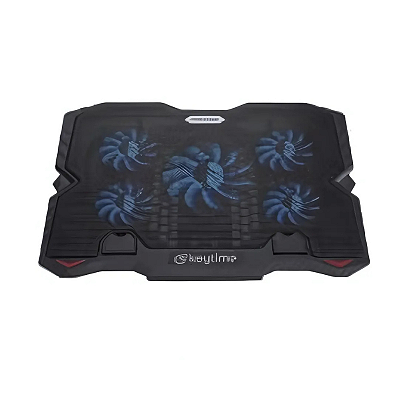 Suporte Para Notebook Keytime CoolStand 5 Ajustável C/ 5 Fans Preto - KYT00021