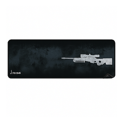 Mousepad Gamer Rise Mode Speed Sniper Estendido 900x300mm Cinza Borda Costurada - RG-MP-06-SPG