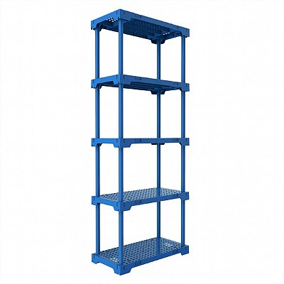 Estante 5 Prateleiras Plástica Poly Grifit Multi-Uso Azul Lazuli 167x70x35
