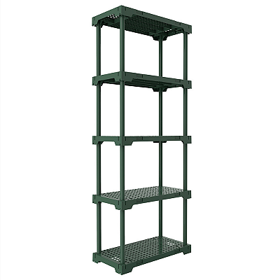 Estante 5 Prateleiras Plástica Poly Grifit Multi-Uso Verde 167x70x35