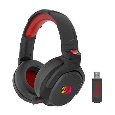Headset Gamer Redragon Nomen Pro RGB Fixo 50mm 7.1 Surround Virtual USB Microfone Retrátil - H838-PRO