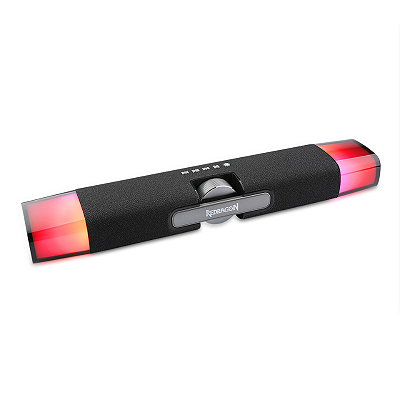 Soundbar Gamer Redragon Dora RGB Stereo 2x5W Bluetooth USB-C Com Roda de Volume - GS512