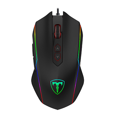 Mouse Gamer T-Dagger Sergeant V1 RGB 4800DPI 1000Hz 8 Botões Preto - T-TGM202RGB V1