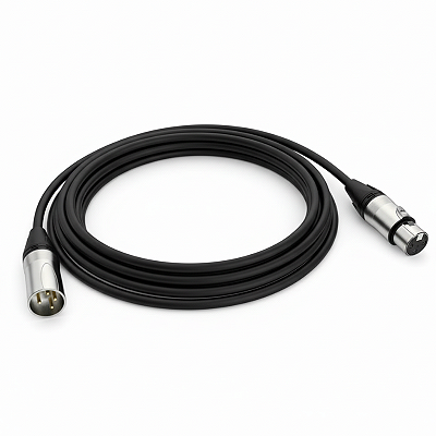 Cabo XLR Maono 1,80m Flexível Alta Durabilidade Preto - XLR-180