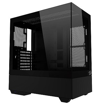 Gabinete Gamer Redragon Reflect Pro S/Fan S/Fonte MidTower Preto - CA-607B
