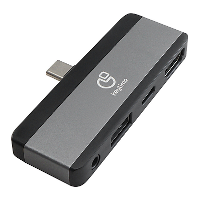 Hub USB-C Keytime Hubstation 4 Em 1 HDMI 1.4 P3 USB-C E USB 2.0 - KYT00033