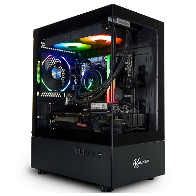Gabinete Gamer Kalkan Avalon S/Fan S/Fonte Micro-ATX Vidro Temperado Preto - KLK00036
