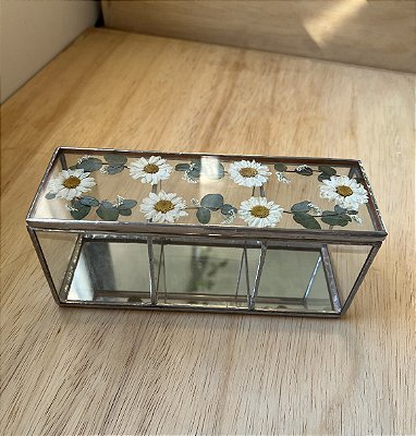 Caixa de Chá com Flores Secas