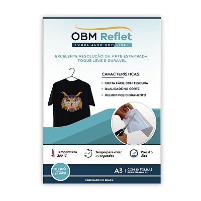 OBM Reflet – Toque zero com liner | A3 com 10 fls