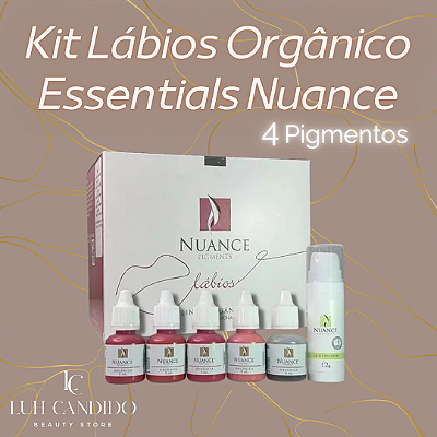 KIT DE PIGMENTOS PARA LÁBIOS ORGÂNICO ESSENTIALS NUANCE