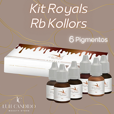 KIT DE PIGMENTOS PARA SOBRANCELHAS ROYALS RB KOLLORS