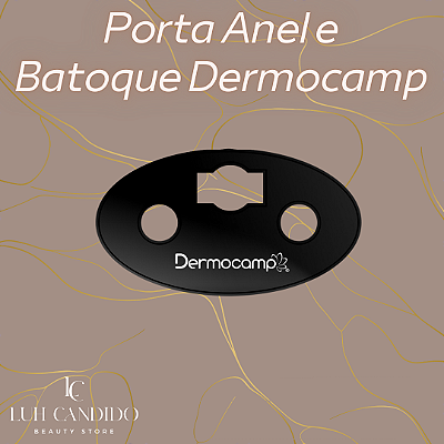 PORTA BATOQUE E ANEL DERMOCAMP MODELO ELIPSE PRETO