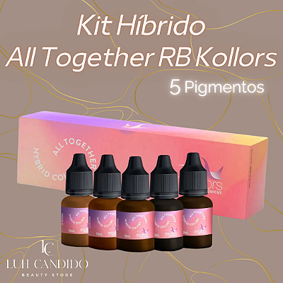 KIT DE PIGMENTOS HIBRIDO PARA SOBRANCELHAS ALL TOGETHER RB KOLLORS