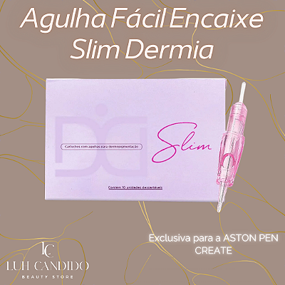 CAIXA AGULHA COM FÁCIL ENCAIXE SLIM DERMIA 1 PONTA 0.30MM