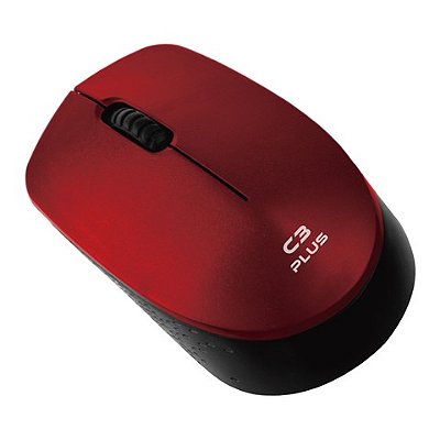 Mouse sem fio M-W17RD Vermelho C3Plus