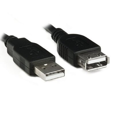 Cabo Extensor USB 2.0 AM/AF 1.8Mts Preto - Plus Cable