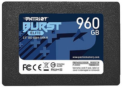 SSD 960GB PATRIOT BURST ELITE 2.5 SATA 3 - PBE960GS25SSDR