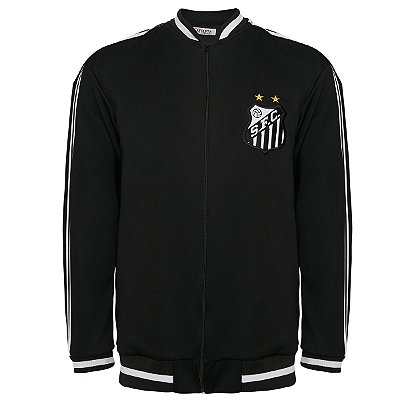 Jaqueta Athleta Retro do Santos anos 1970 Preta