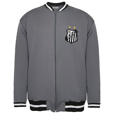 Jaqueta Athleta Retro do Santos anos 1970 Cinza