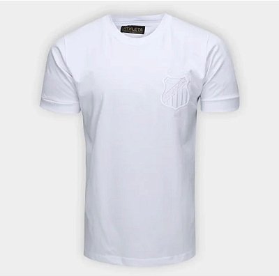 Camisa Athleta do Santos Monocromática All White - Branca
