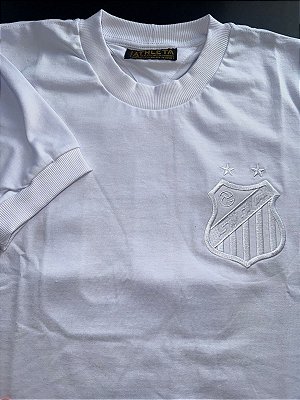 Camisa Athleta do Santos Monocromática All White - Branca