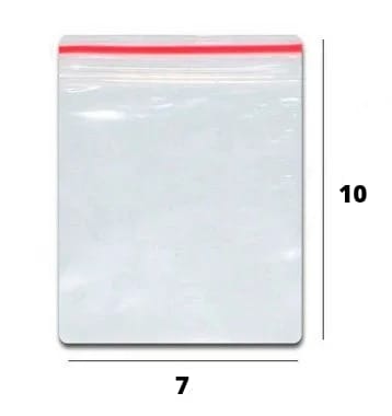Sacos Plásticos Zip - N3 - 7 x 10