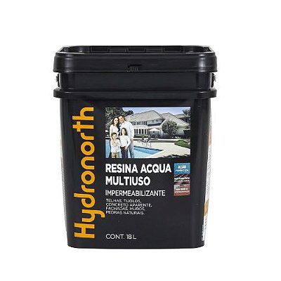Resina Multiuso Acqua Incolor Fosca 18L - Hydronorth