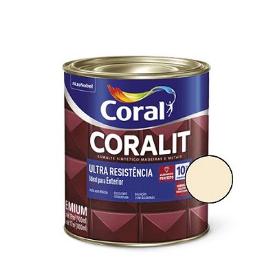 Esmalte Sintético Coralit Ultra Brilhante Marfim 900ml - Coral