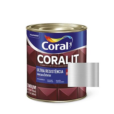 Esmalte Sintético Coralit Ultra Brilhante Alumínio 900ml - Coral