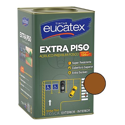 Tinta Acrílica Extra Piso Premium Fosco Castor  18L - Eucatex