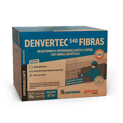Impermeabilizante Denvertec 540 Fibras - 18KG -Denver