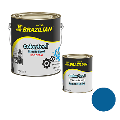 Tinta Epóxi ColorSteel Azul Segurança 2,5 PB 4.10 -3,6l - Brazilian
