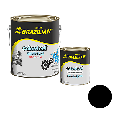 Tinta Epóxi ColorSteel Preto M N1 - 3,6l - Brazilian